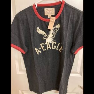 American Eagle men’s medium grey t shirt -New